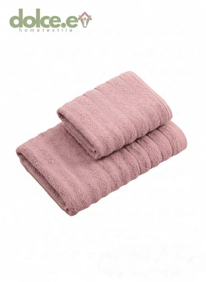 Dolce Ondata Rosa Cipria Banyo Havlu 2'li Set